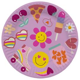 Paptallerkener Boho Girlz 8-pak