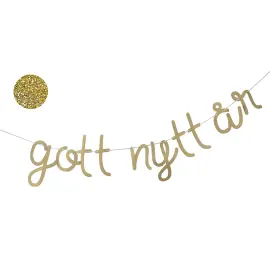 Guirlande Gott Nytt År Guld