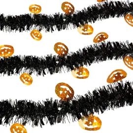 Halloweengr&aelig;skar Glitterguirlande