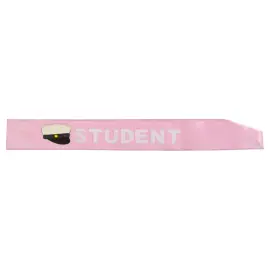 Ordensbånd Student Lyserød