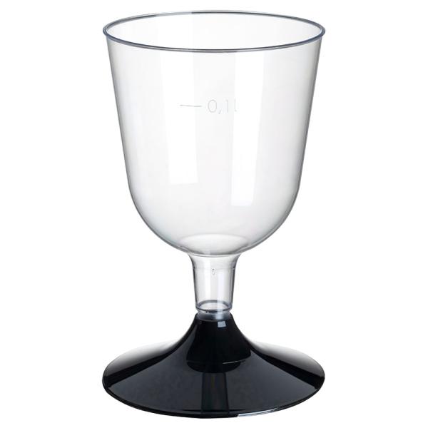 Vinglas Transparent/Sort