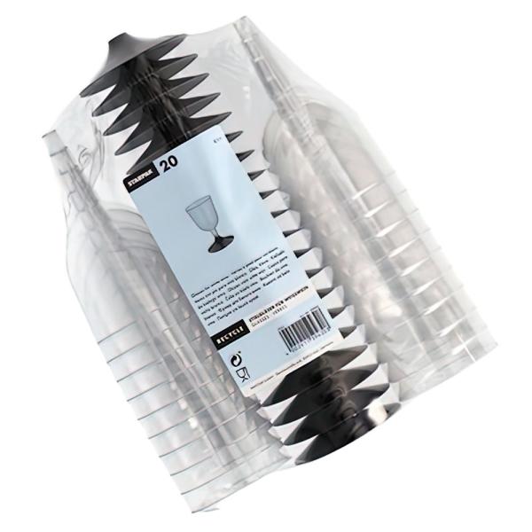 Vinglas Transparent/Sort