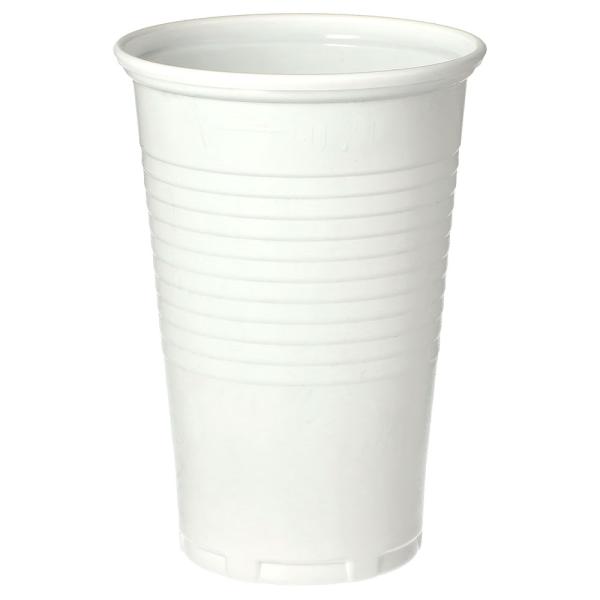 Hvide Plastkrus 100-pak