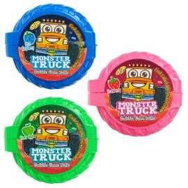 Monstertruck Tyggegummi Rulle med Sticker 40 g