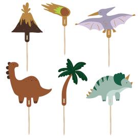 Cake Toppers Dinosaur 6-pak