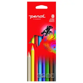Penol Jumbo Farveblyanter 8-pak