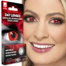 Farvede Linser Red Devil