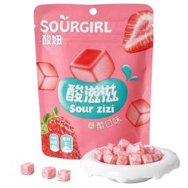 Surt Sejt Jordb&aelig;r Slik 60g