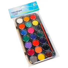 Vandfarver 21-pak med Pensel