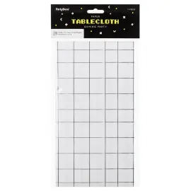 Ternet Borddug Hvid/Sort