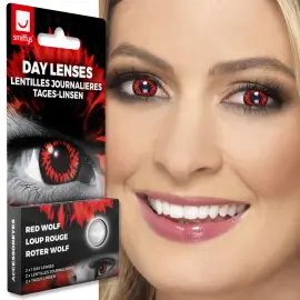 Farvede Linser Red Wolf