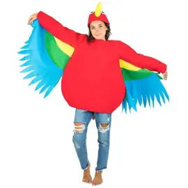 Farverig Papegøje Kostume