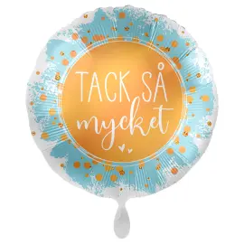 Tack S&aring; Mycket Ballon Vit/Ljusbl&aring;