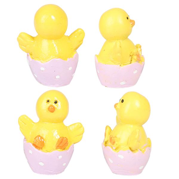 Kylling i Halvt Æggeskal 3x4 cm 4-pak