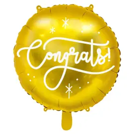 Congrats Folieballon Guld