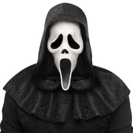 Ghostface Maske med Skinnende H&aelig;tte