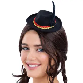 Mini Tyrolerhat Bayersk Sort