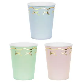 Papkrus Pastel med Guldsløjfer 6-pak