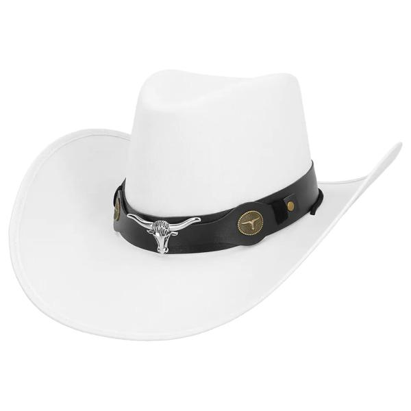Cowboyhat Tyrehoved Hvid