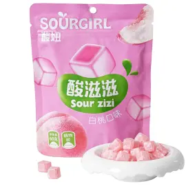 Surt Sejt Fersken Slik 60g