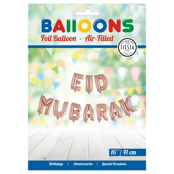 Eid Mubarak Ballonguirlande Sæt Roseguld