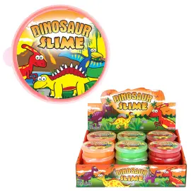 Dinosaur Slime i B&oslash;tte 40 g