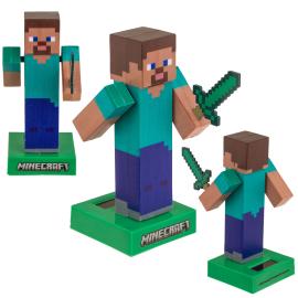 Minecraft Steve Solcellefigur 12 cm