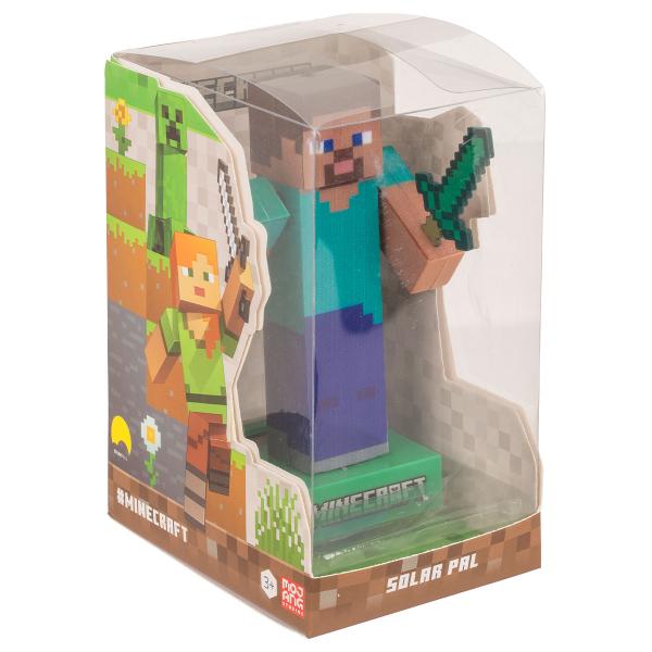 Minecraft Steve Solcellefigur 12 cm