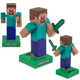 Minecraft Steve Solcellefigur 12 cm