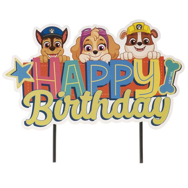 Paw Patrol Happy Birthday Kagepynt