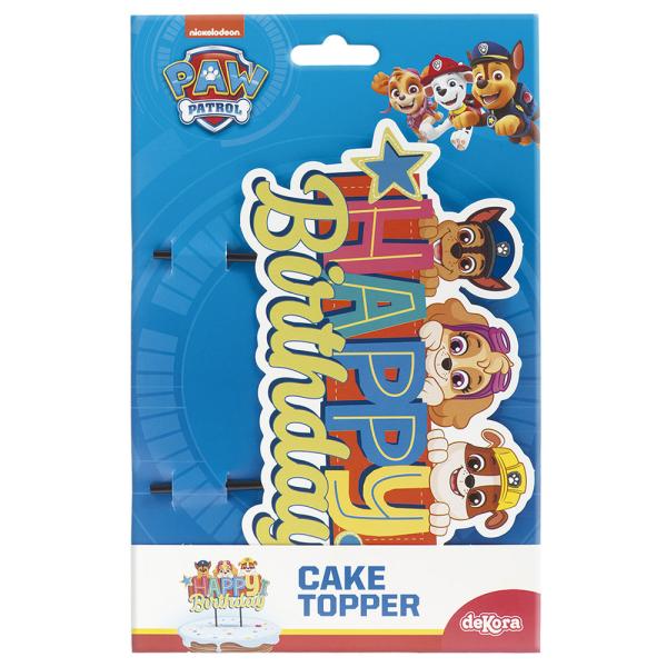 Paw Patrol Happy Birthday Kagepynt