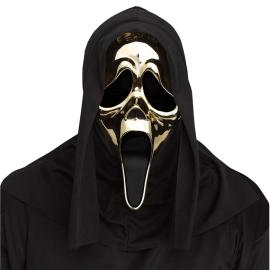Ghostface Maske Metallic Guld
