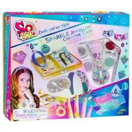 Smykkesæt Armbånd og Hårbøjle Kasse med Lås