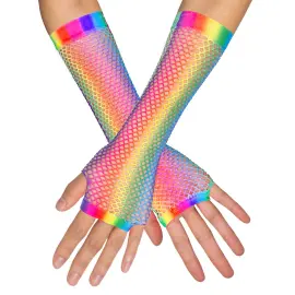 Fingerløse Nethandsker Flerfarvede