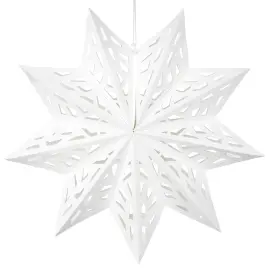 Julestjerne Hvid Hængende