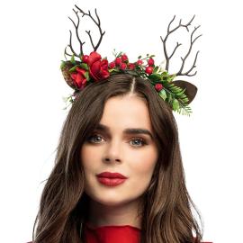 H&aring;rb&oslash;jle med Hjortehorn og Blomster