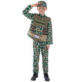 Militær Kostume Camouflage Børn