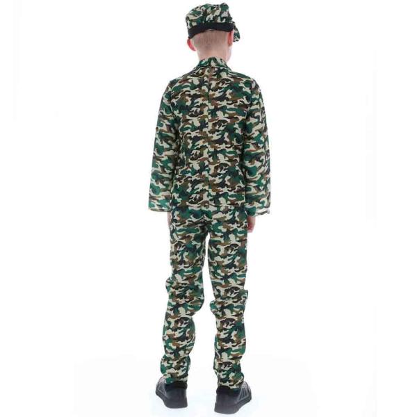 Militær Kostume Camouflage Børn