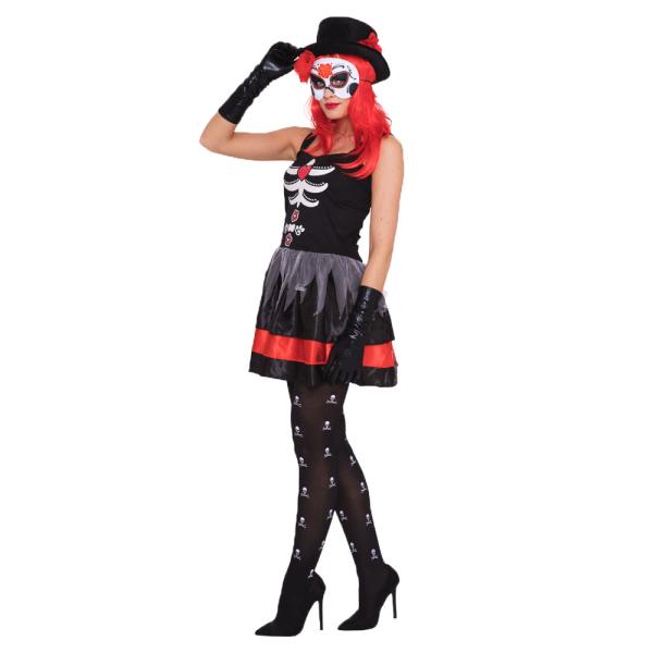 Day Of The Dead Kjole Deluxe Kostume