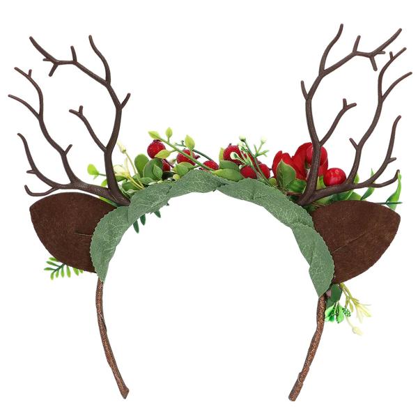 Hårbøjle med Hjortehorn og Blomster