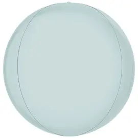 Globe Folieballon Satin Pastel Blå