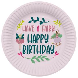 Paptallerkener Fabulous Fairy 8-pak