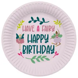 Paptallerkener Fabulous Fairy 8-pak