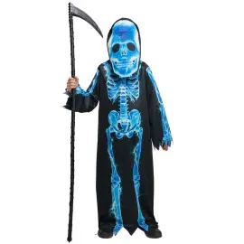 Manden med Leen Skelet Kostume Børn