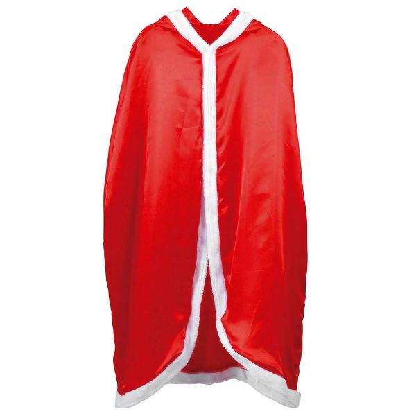 Mrs Claus Lang Cape med Hætte