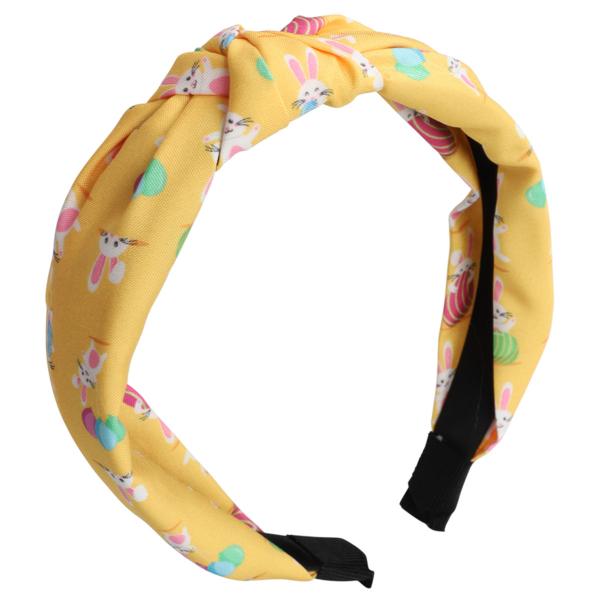 Påskehårbøjle Kaniner Gul