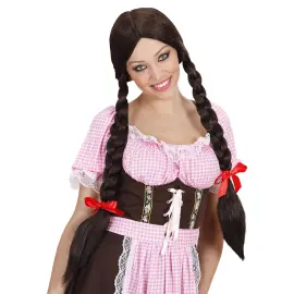 Brun Paryk med Fletninger Gretel