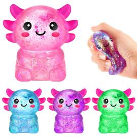 Squeeze Glitrende Axolotl Leget&oslash;j 7 cm