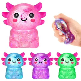 Squeeze Glitrende Axolotl Leget&oslash;j 7 cm