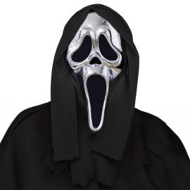 Ghostface Maske Metallic S&oslash;lv